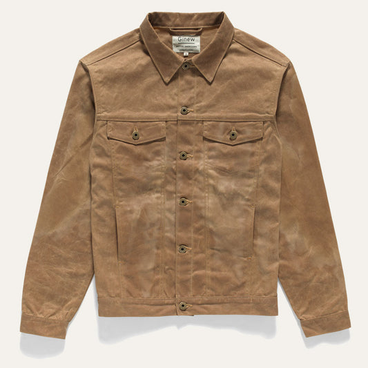 Wax Canvas Rider Jacket Ozaawi (Brown)