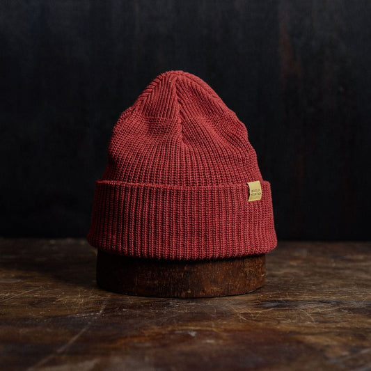 Cotton Watch Cap - Brick