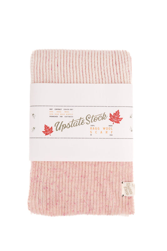 Cherry Blossom Tweed Ragg Wool Scarf