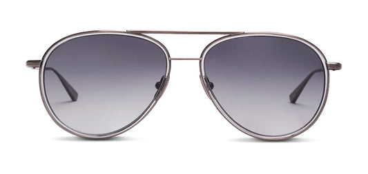 Salt Optics Columbia 59 - Antique Silver/Smoke Grey