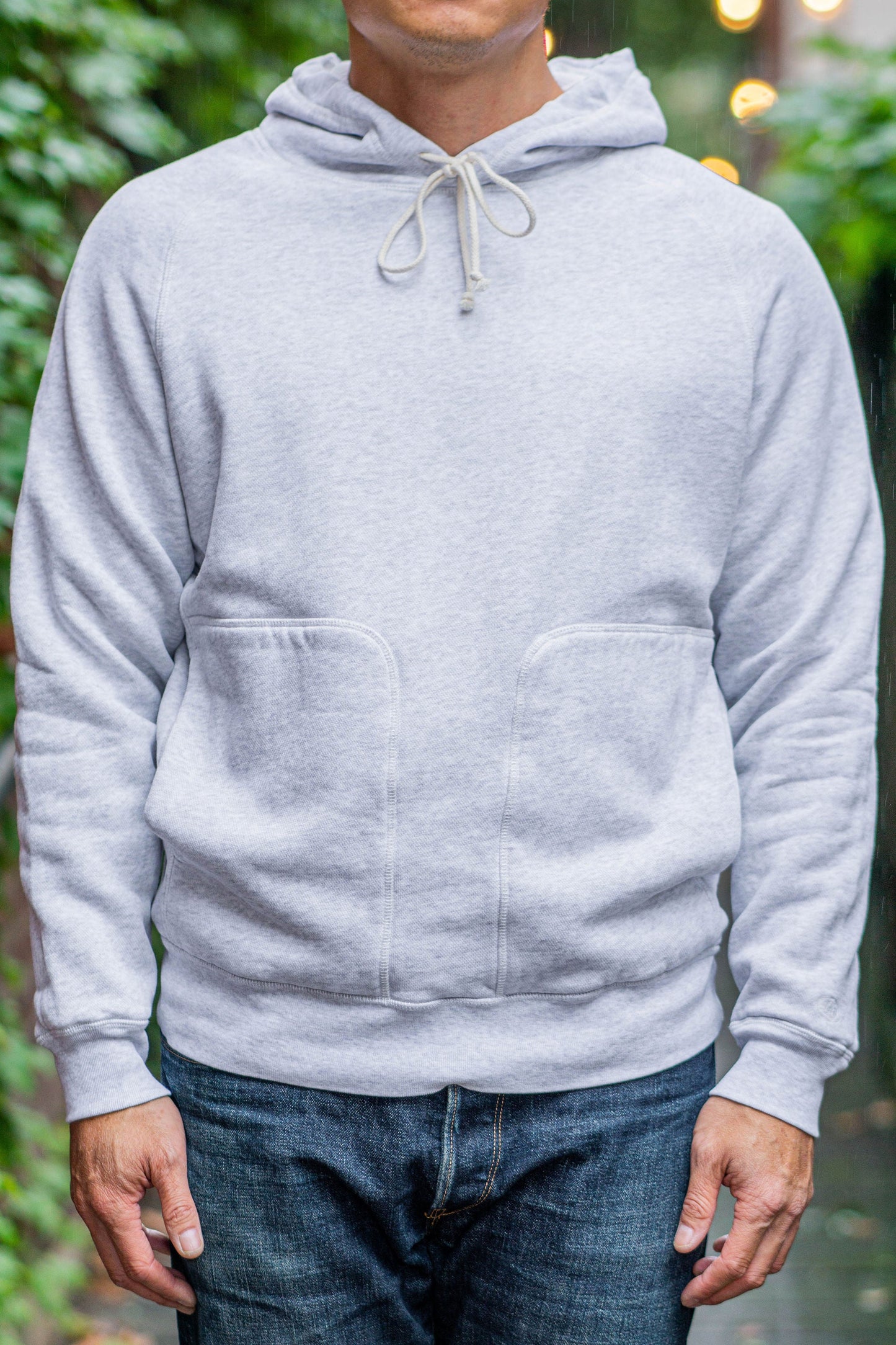 Knickerbocker Double Face Waffle Hoodie - Ash Grey