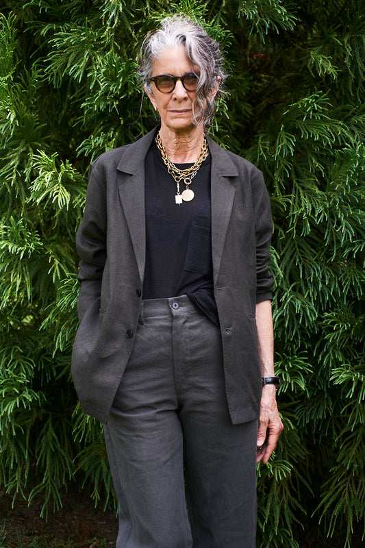 Unlined Blazer in Arabica