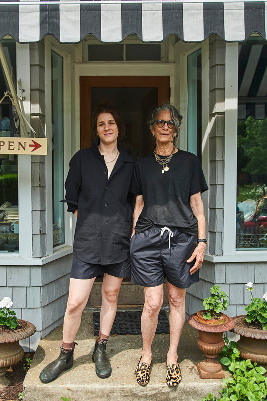 Italian Nylon Shorts in Black