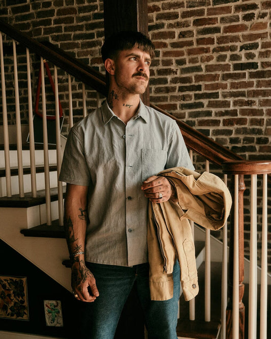 Wally Camp Shirt - Powder Blue