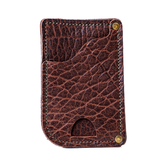 Cognac Bison Drivers Wallet