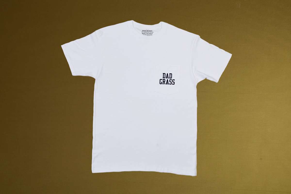 Dad Grass x Mark McNairy White Pocket Tee - White