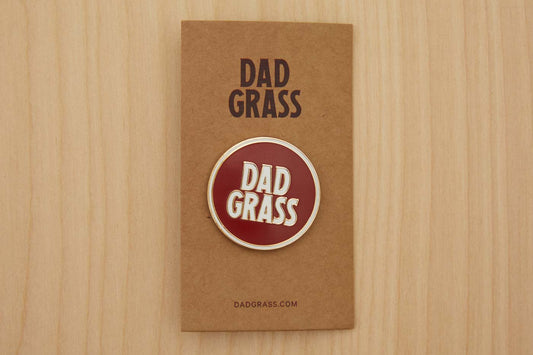 Dad Grass Circle Pin