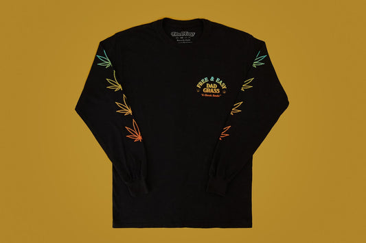 Dad Grass x Free & Easy Unisex Black LS Tee