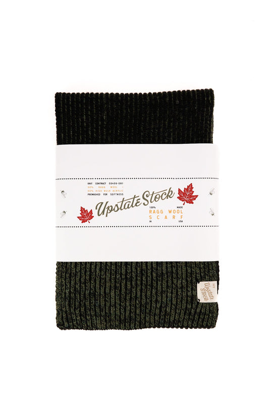 Dark Melange Ragg Wool Scarf