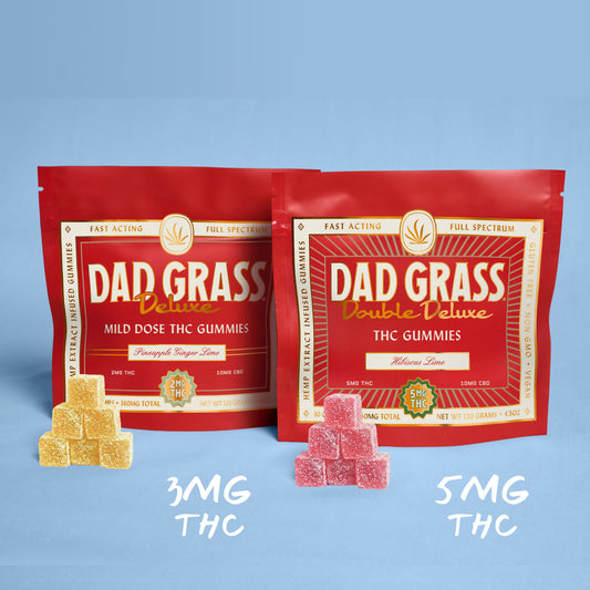 Deluxe + Double Deluxe THC Gummies Duo: Choose Your Chill — 2mg &amp; 5mg