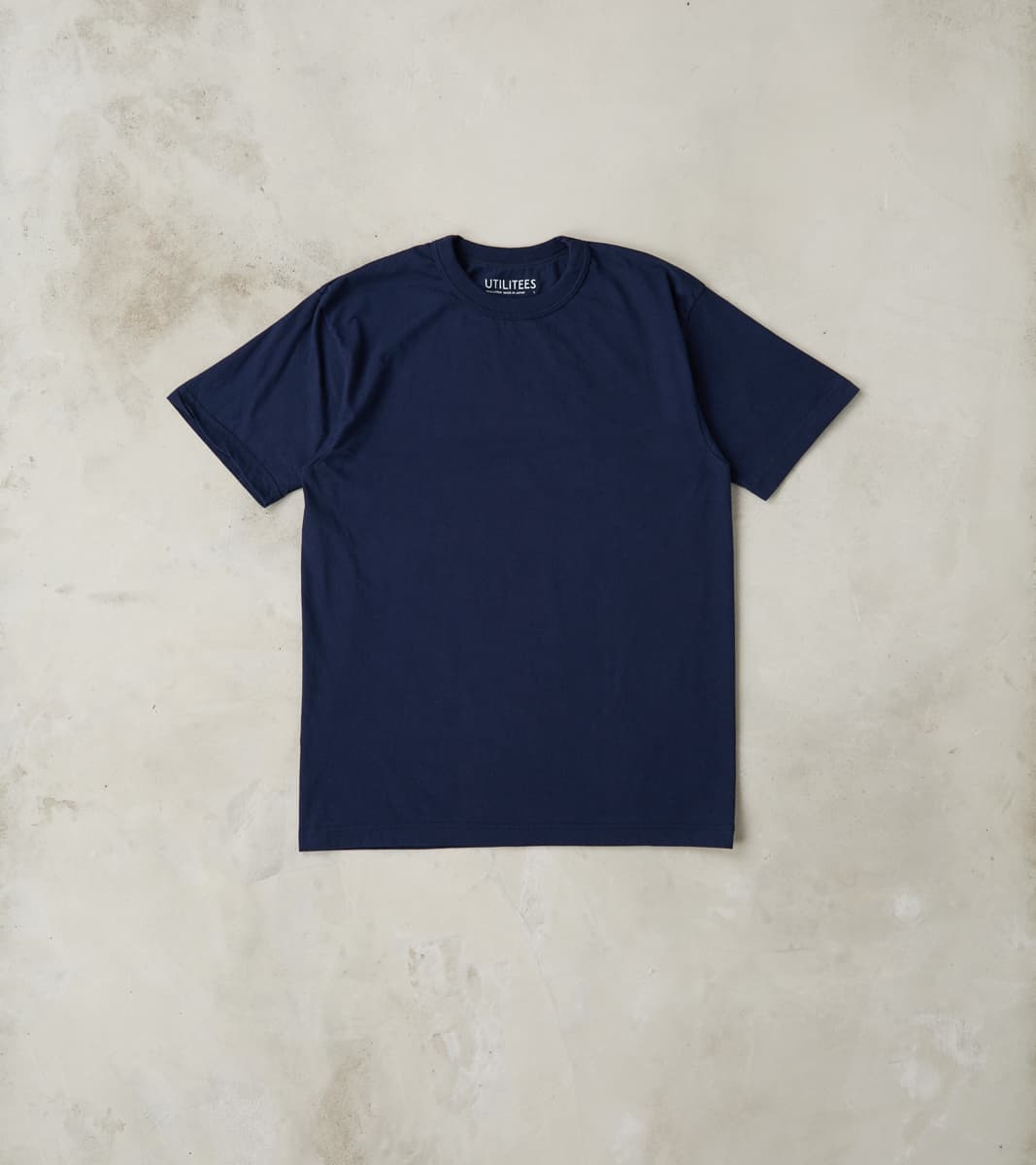 UTIL-NAV - UTILITEES Crew Neck T-Shirt - 5.5oz Loopwheel Navy