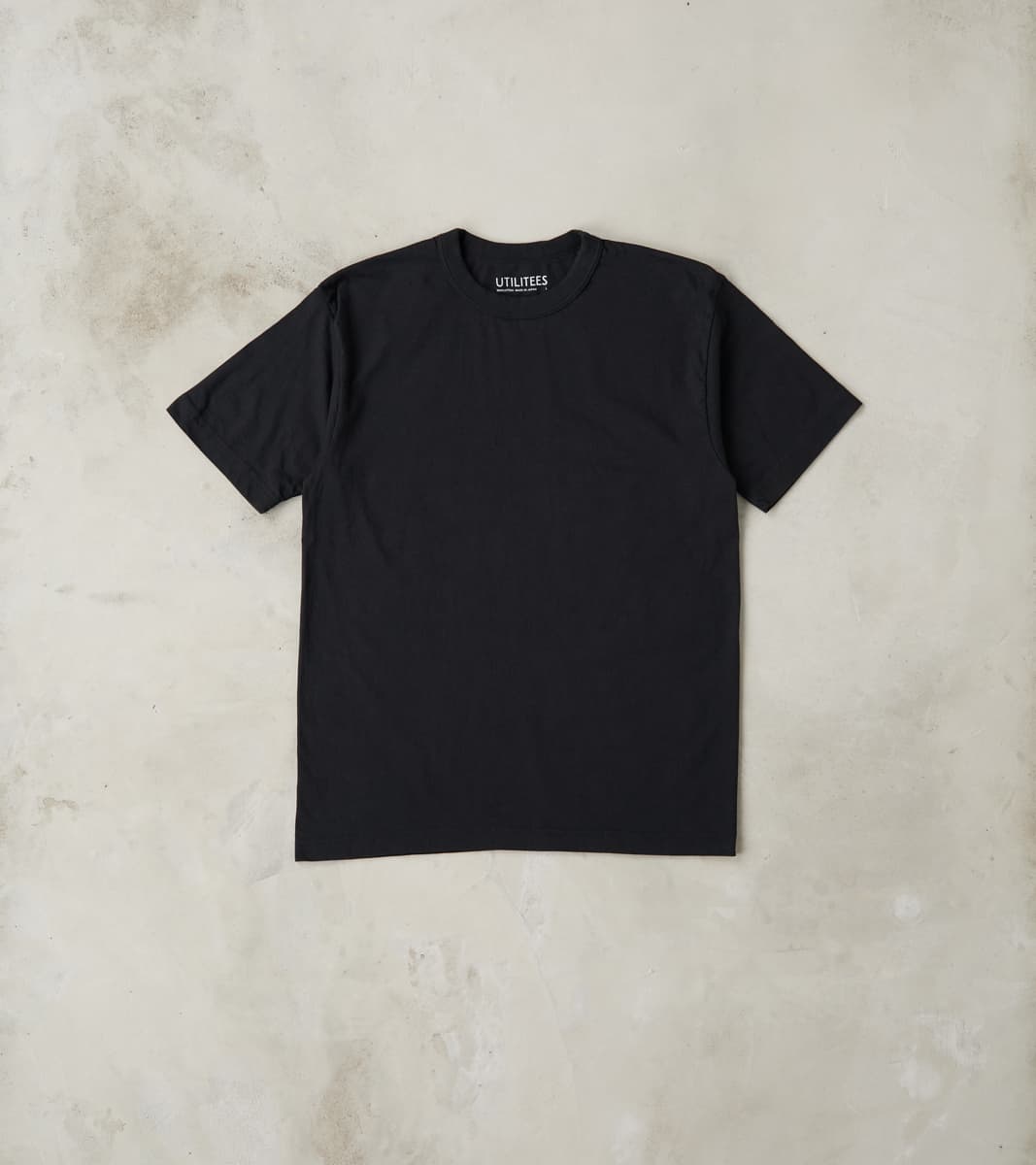 UTIL-BLK - UTILITEES Crew Neck T-Shirt - 5.5oz Loopwheel Black