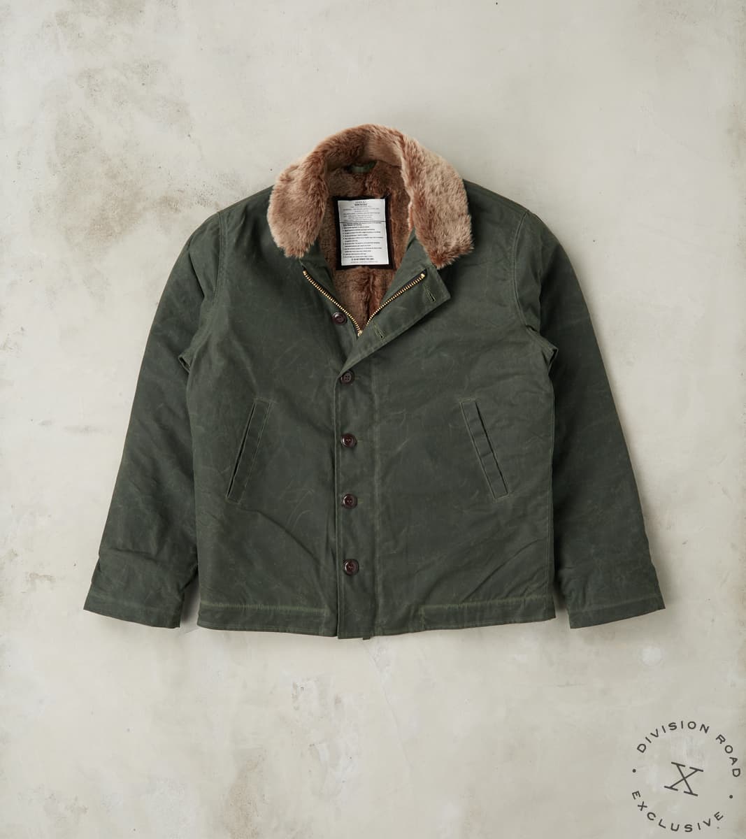 N-1 Deck Jacket - 7oz Martexin Waxed Sailcloth - Dark Moss