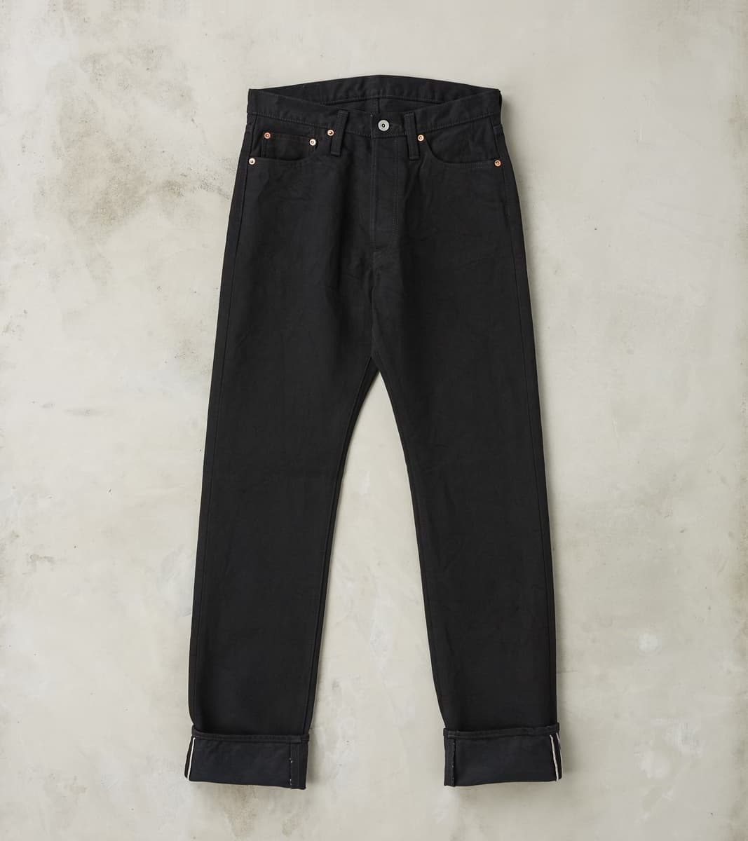 888S-142BB - High Rise Tapered - 14oz Black x Black