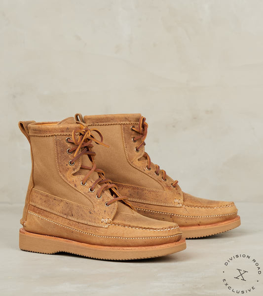 Rangeley Boot DB - Vibram 2060 - CFS Brandy Waxed Kudu Field Tan Waxed Canvas