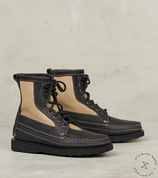Rangeley Boot DB - Vibram 2062 - CFS Winter Smoke Waxed Kudu Sage Waxed Canvas