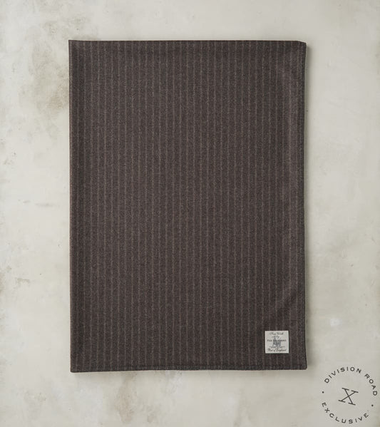 Charcoal Brown London Silver Screen Twill Flannel Blanket
