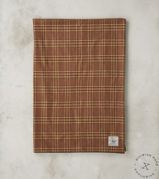 Brown Cheltenham Check Twill Flannel Blanket