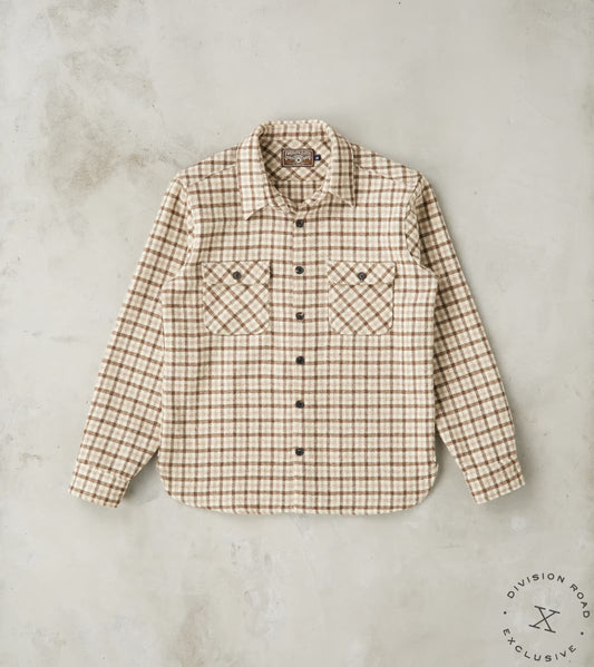 Benson - Lovat® Sonsie Tweed Large Gunclub Check - Undyed Ecru