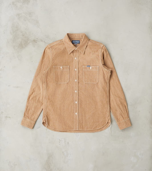 363-MOC - Work Shirt - 10oz Organic Chambray Mocha