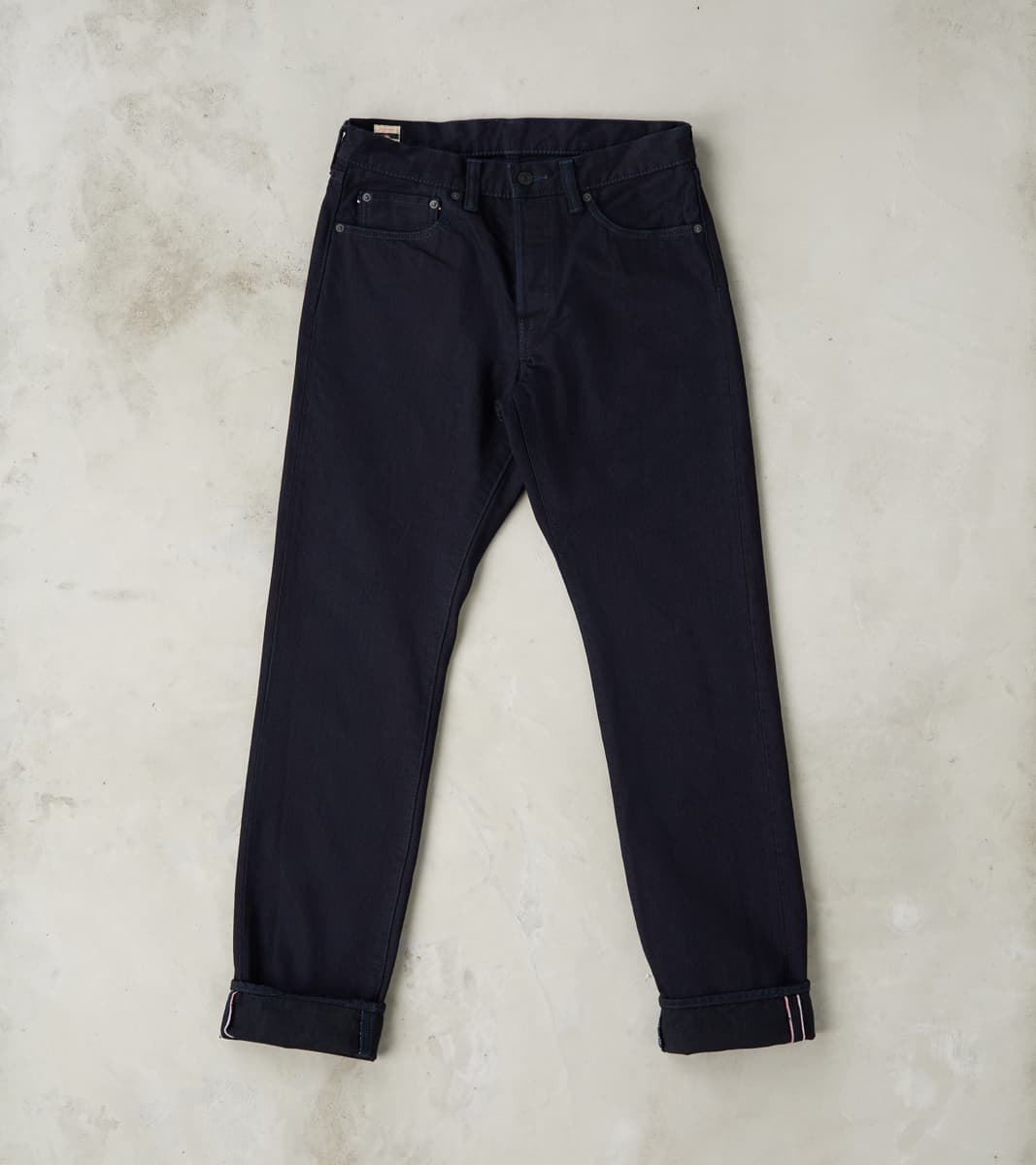 0605-IBSP - Natural Tapered - 15.7oz Indigo x Black