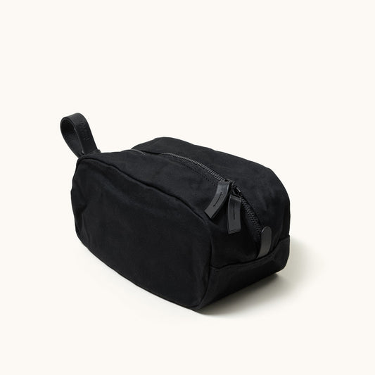 Drifter Dopp Kit - Onyx (Waxed Canvas)