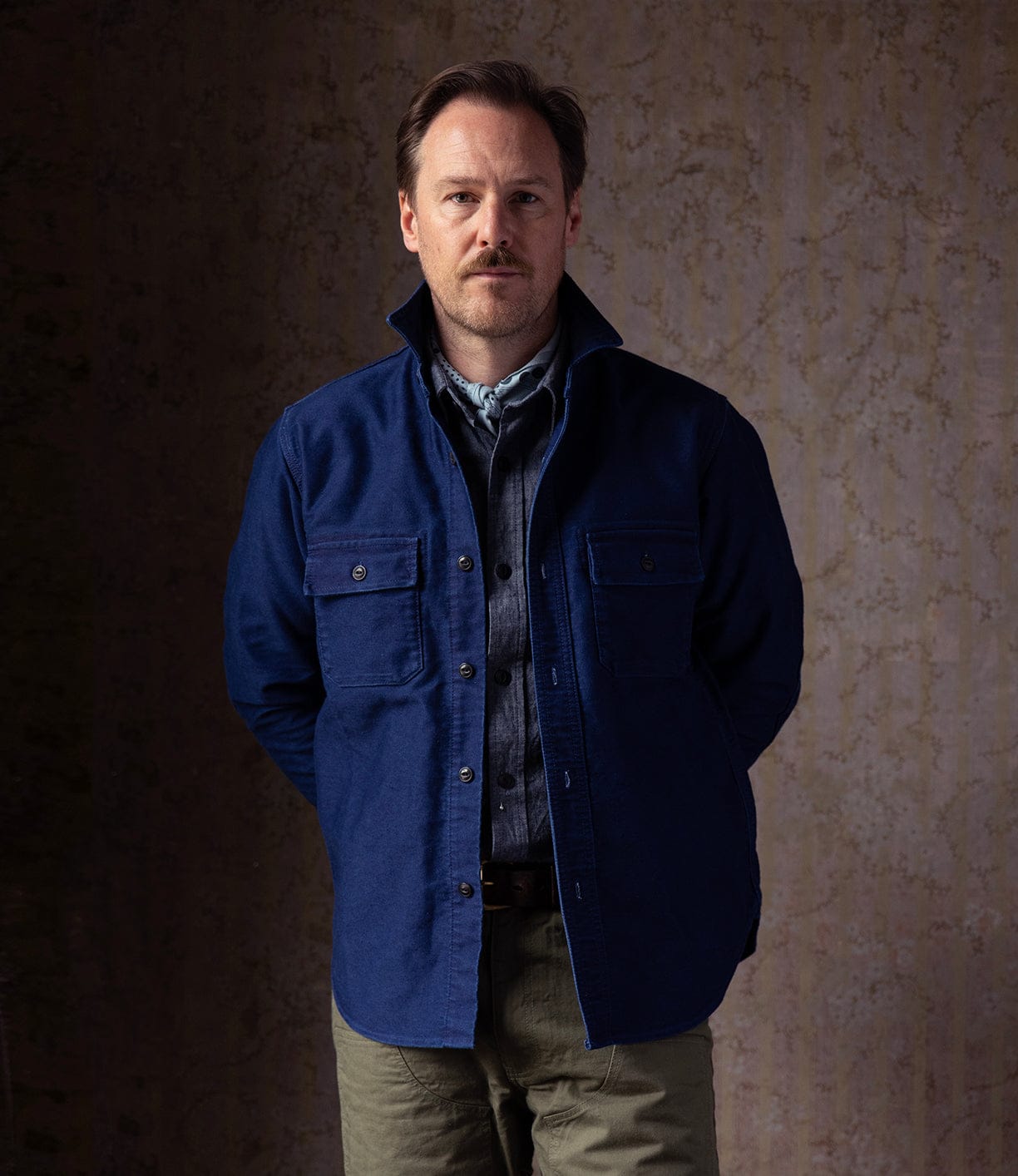 Indigo Moleskin Work Shirt