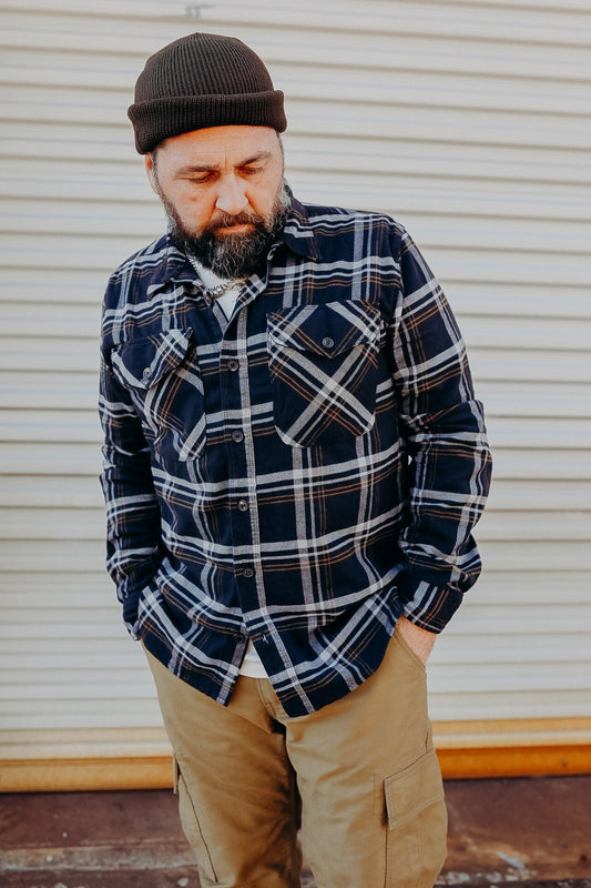 Utility- Black Plaid