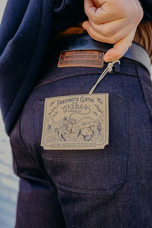 Wilkes Western Cut- 16oz Blue/Brown