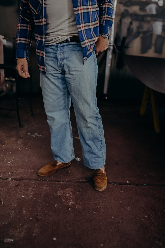 RS-100xv Relaxed Straight- Indigo Selvedge Vintage Wash
