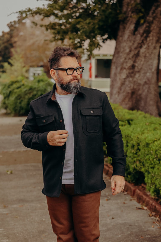 Huntsman Overshirt- Black