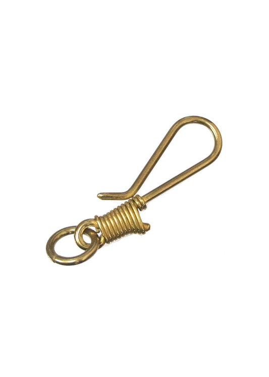 Solid Brass - Wire Wrapped Large Fish Hook
