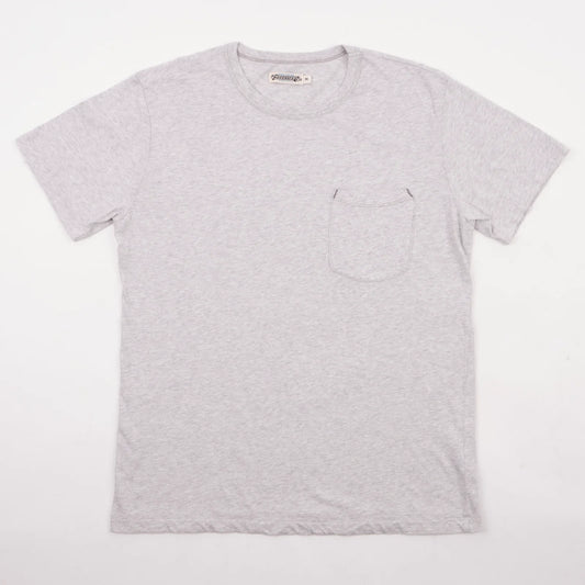 7 oz Pocket Tee | Heather Grey | Freenote Cloth