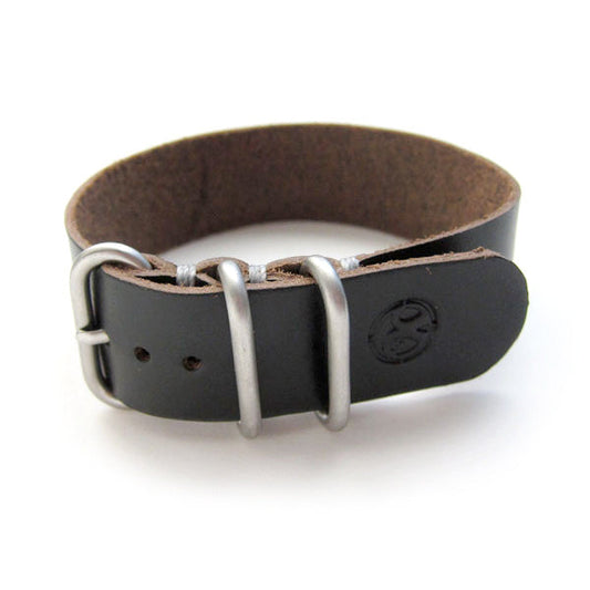 Black Chromexcel 1-Piece Nato Style Watch Band