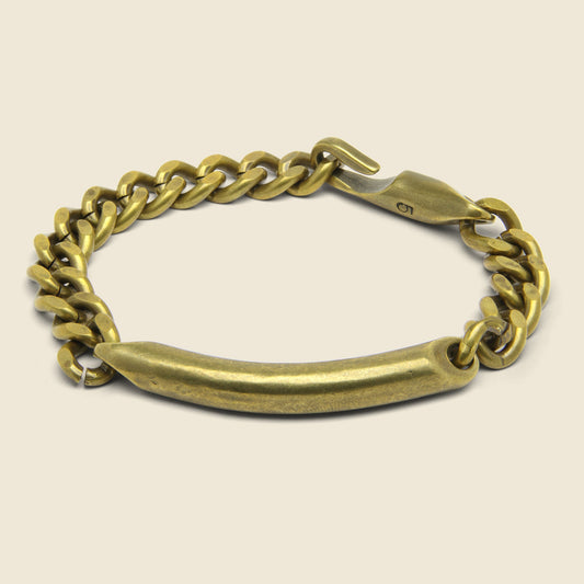 ID Chain Bracelet - Brass