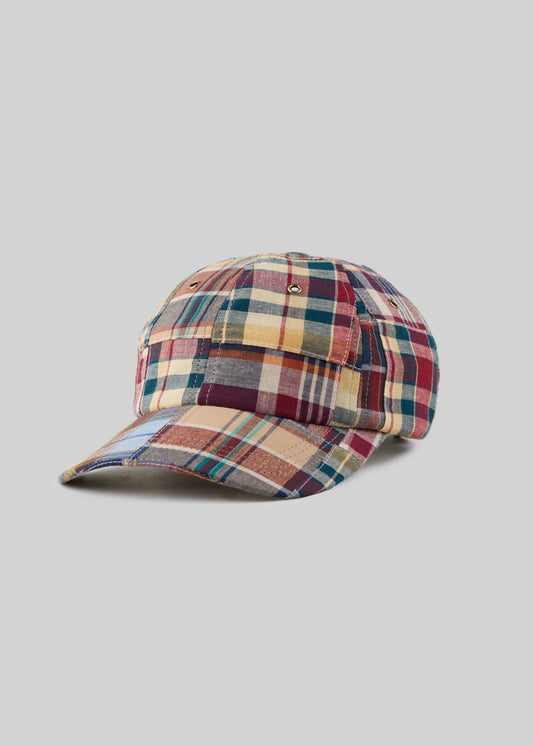 Patchwork Madras Ball Cap