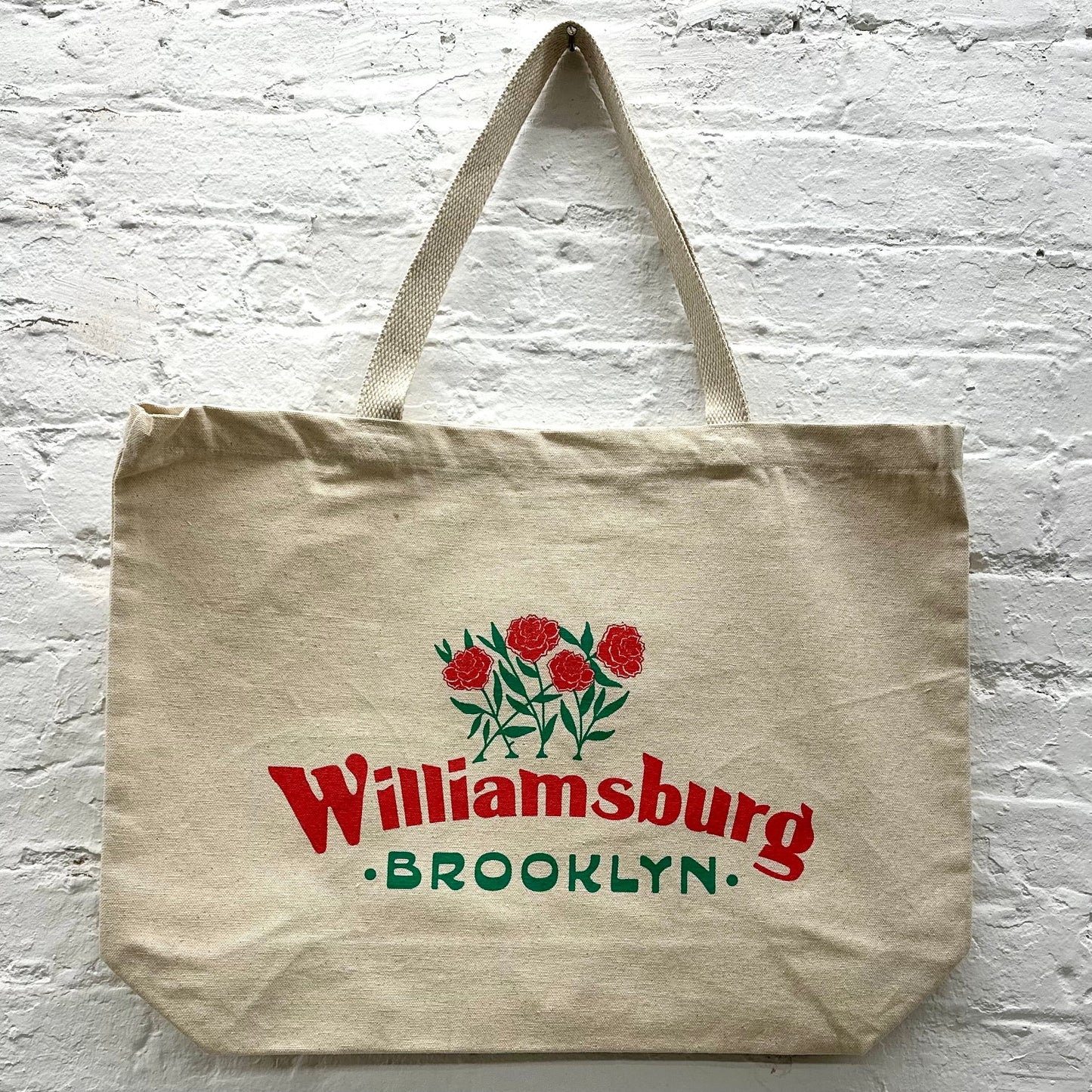 Large Tote Bag - WILLIAMSBURG FLOWERS