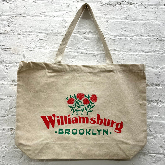Large Tote Bag - WILLIAMSBURG FLOWERS