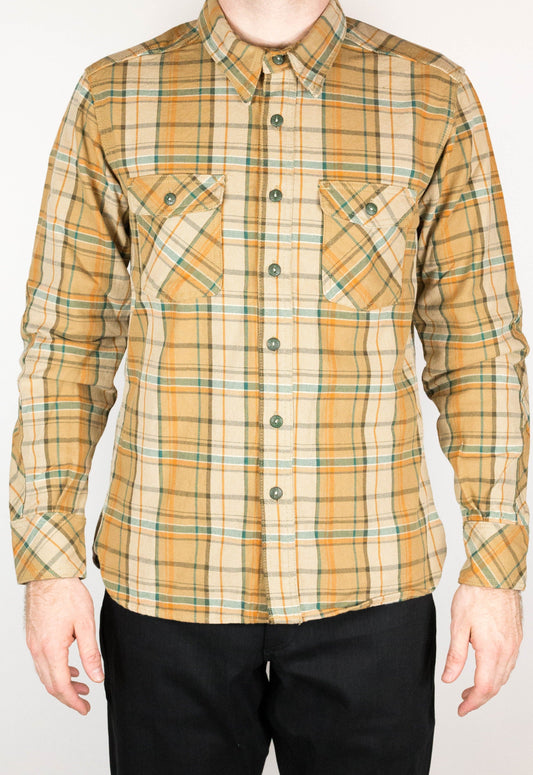 Desert Heavyweight Tartan Twill Work Shirt with LF Buttons