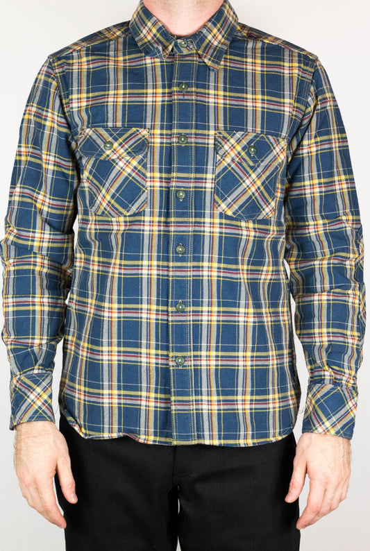 Roy Roger Heavyweight Tartan Twill Work Shirt with LF Buttons