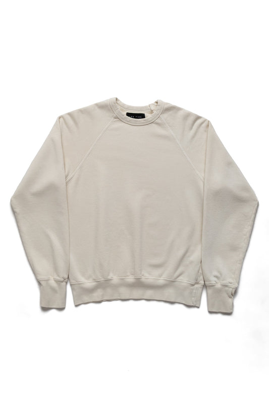 French Terry Binded Neck Raglan - Ivory