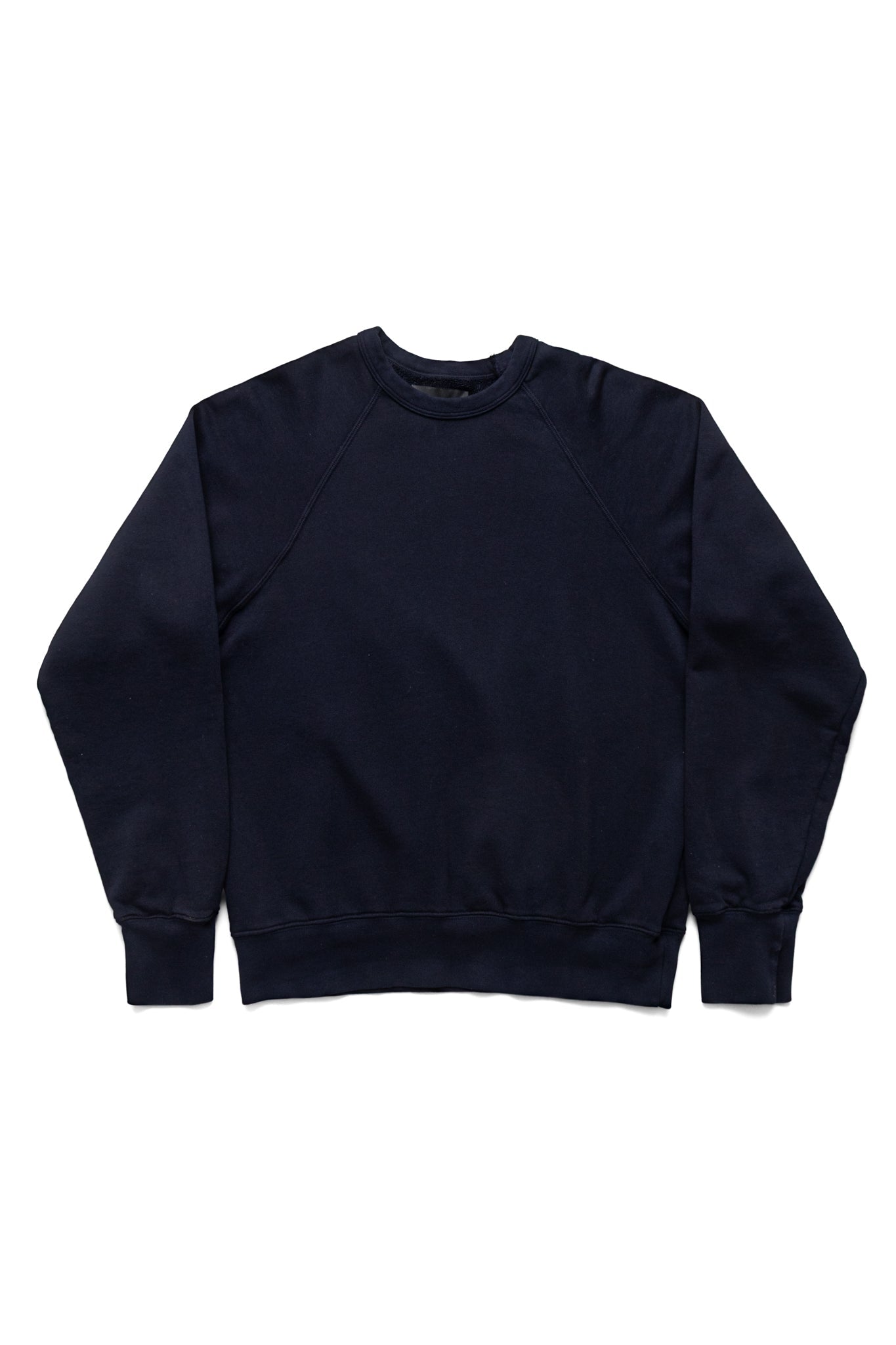 French Terry Binded Neck Raglan - Navy