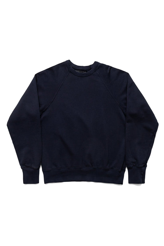 French Terry Binded Neck Raglan - Navy