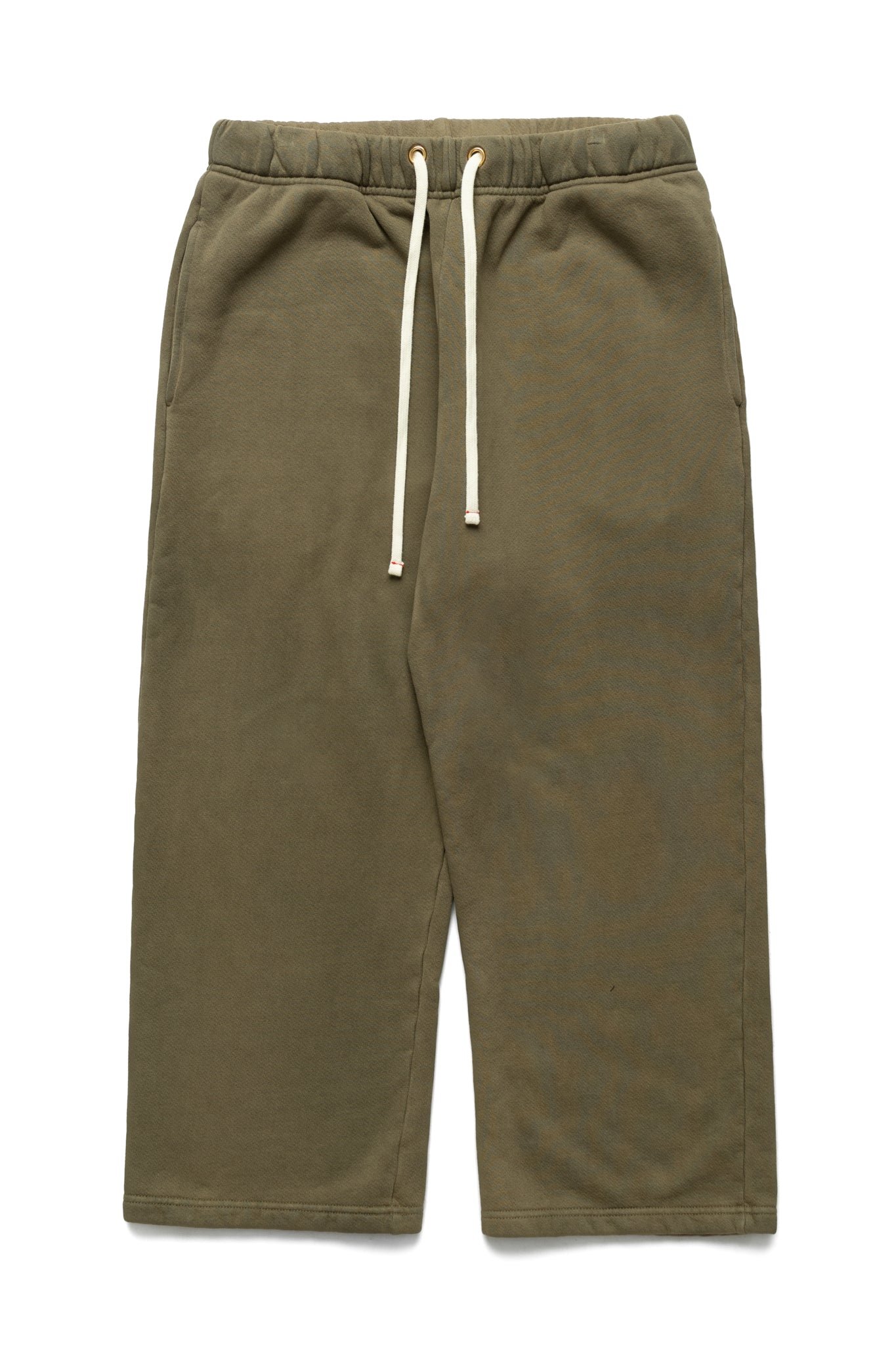 Cropped Relaxed Pant Heavyweight Fleece - Aloe Oil