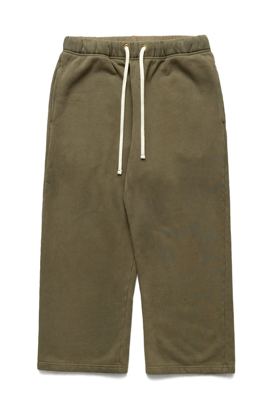Cropped Relaxed Pant Heavyweight Fleece - Aloe Oil