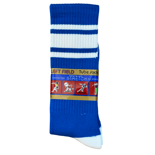 LA Dodgers colors tube socks in support of Los Angeles Fire Department Foundation Charity