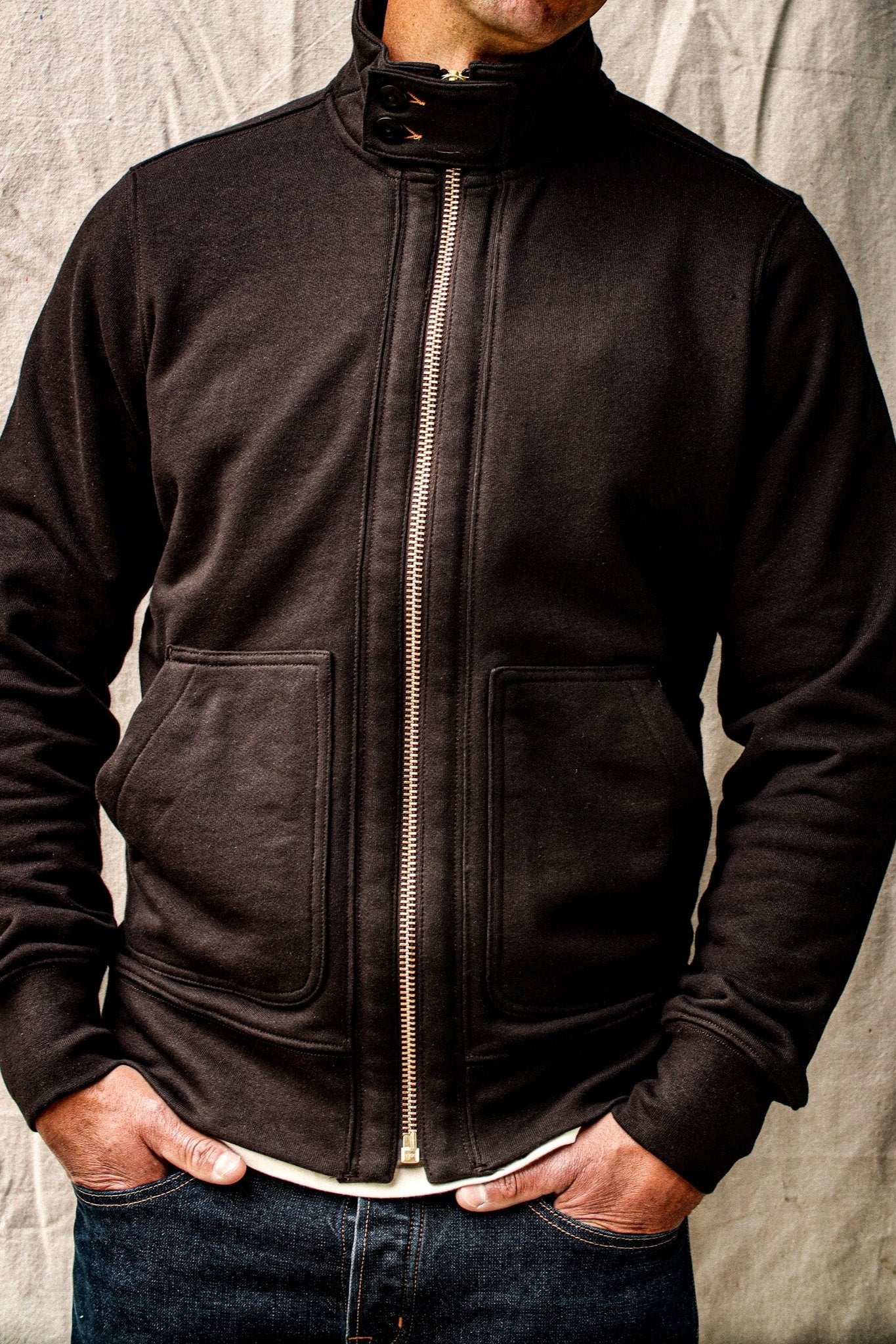 Bodega Moto Zip | 14oz 100% Cotton French Terry
