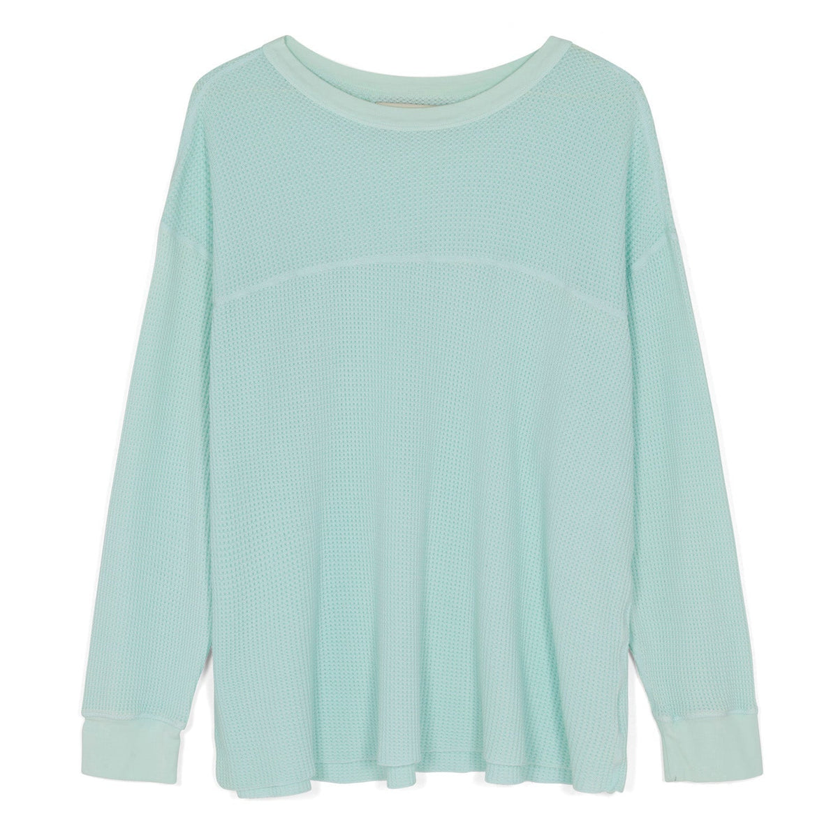 Field Waffle Long-Sleeve (Aqua)