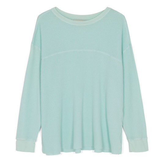 Field Waffle Long-Sleeve (Aqua)