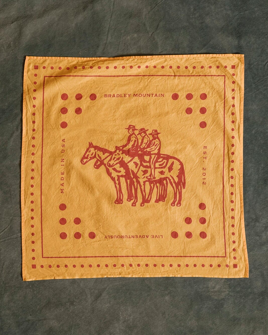 Wrangler Bandana - Gold/Red